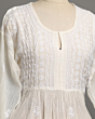 White chikan kurti