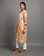 Peach Chikankari Kurti
