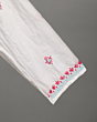White Kurti with Multicolour Chikan Embroidery