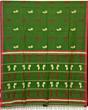 Bengal GI tagged Traditional green cotton Santipuri saree