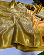Premium Soft Tissue Silk Saree | Gold Zari Work Design
