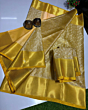 Premium Soft Tissue Silk Saree | Gold Zari Work Design