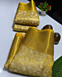 Premium Soft Tissue Silk Saree | Gold Zari Work Design
