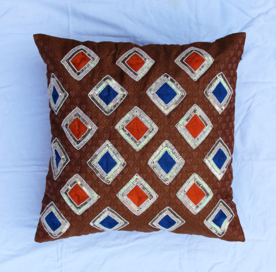 Zari And Zardozi Cushion Cover