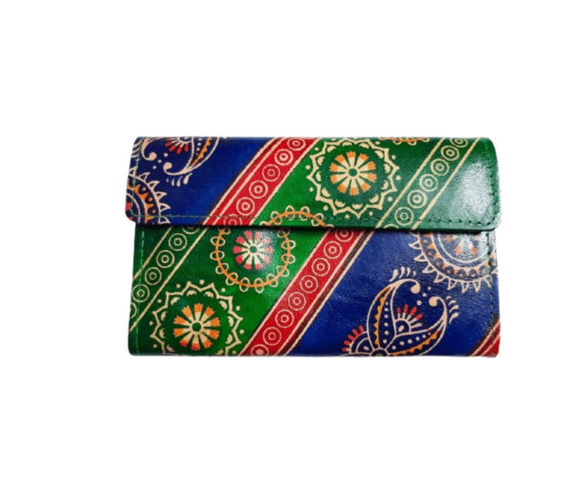 Genuine  Leather Shantiniketan Clutch Bag purse