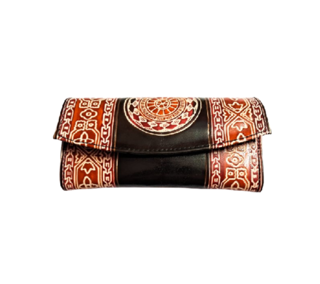 Genuine  Leather Shantiniketan Clutch Bag purse