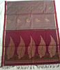 Maroon Handloom Cotton Saree