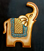 HANDMADE WOODEN ELEPHANT WALL DECOR
