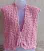 Handwoven Crochet Top | Pink
