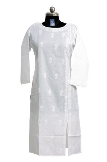 Boat Neck Cotton Kurti