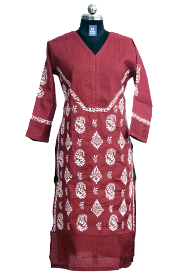Chikankari embroidery kurti