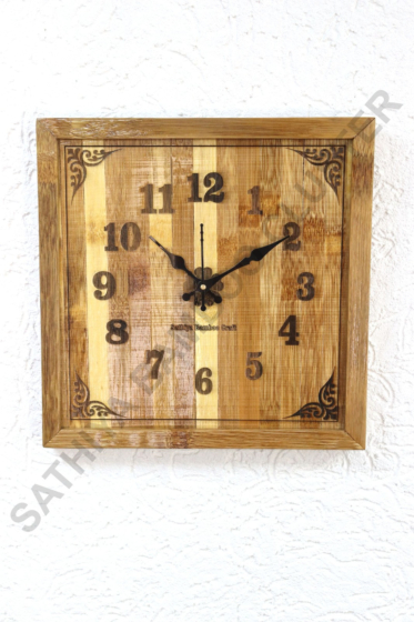 Bamboo Reep Clock