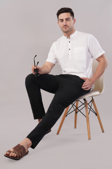 Handloom Mens Elastic pajama L size