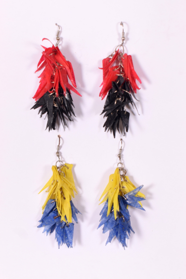 Handmade Fish Scale Earrings | Set of 2 | Multicolour