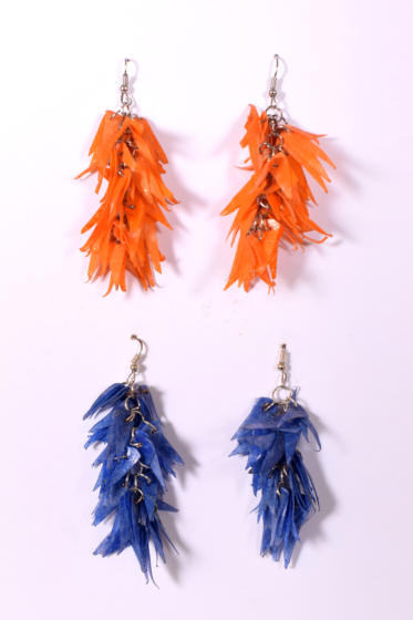 Handmade Fish Scale Earrings | Set of 2 | Multicolour