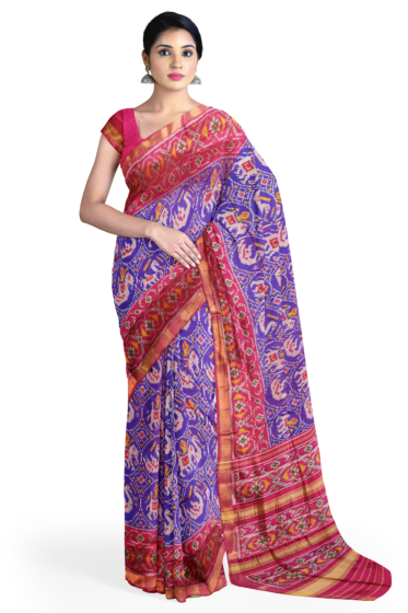 Single Ikkat Patola Silk Saree