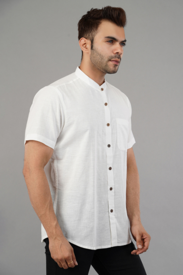 Handloom White Shirt | XL