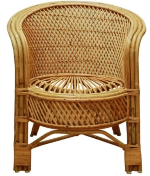 Cane Chair with arms - Craft Handcrafted Cane Chair with Soft Cushion 