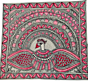 Hand-Sketched Peacock Madhubani Painting