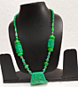 Handicrafted Bone Green Necklace 