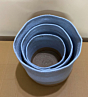 Set of 3 Cotton and Jute Braided Basket  