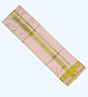 Salem Handloom Silk Dhoti with Golden Zari Mini Stripe |  Pink | AT 746 