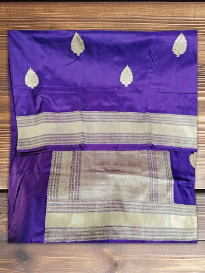 Kaitan Silk Saree Navy Blue
