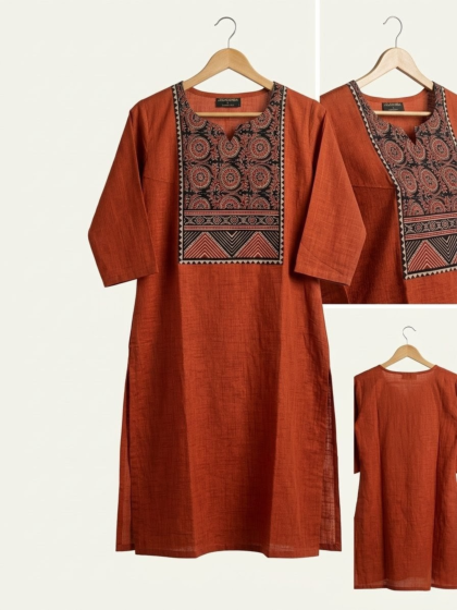 Handmade Short Kurti for Women| Large 40