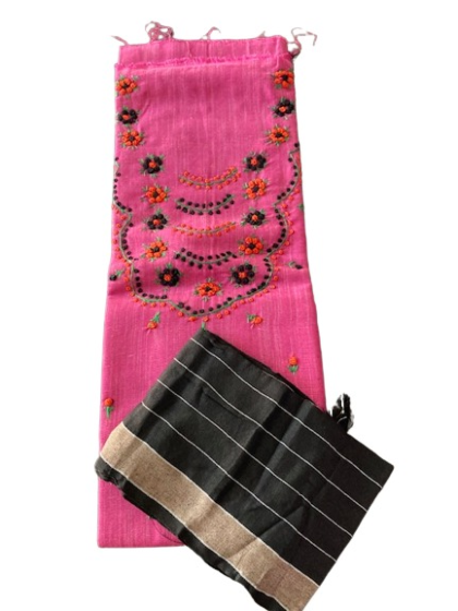 Hand work cotton suit 