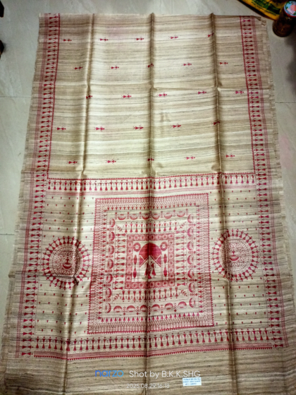 TASAR GHICHA SILK SAREE