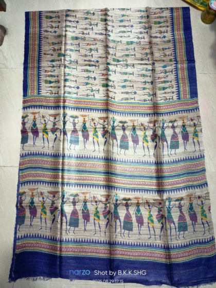 TASAR GHICHA SILK SAREE