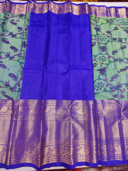 Handloom Silk Saree | Blue Colour