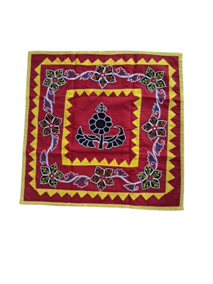 Cotton Aasan for Sitting | Hand Embroidered