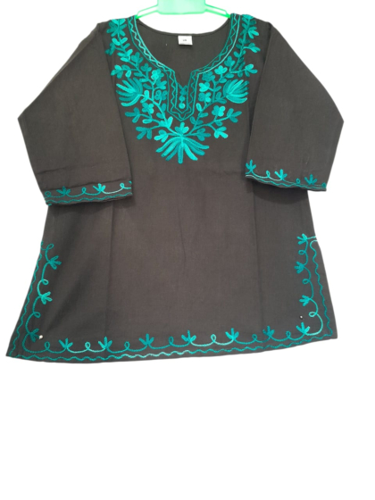 Baby emborided pure cotton kurti