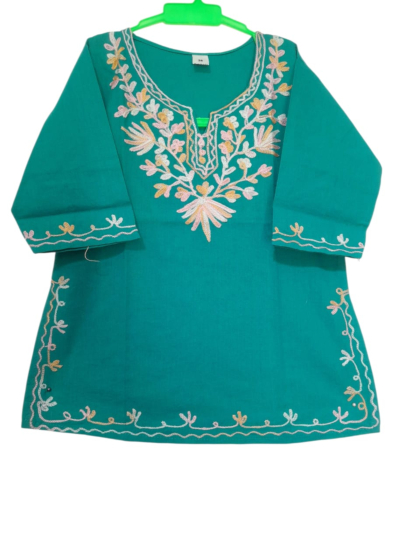 Baby emborided pure cotton kurti