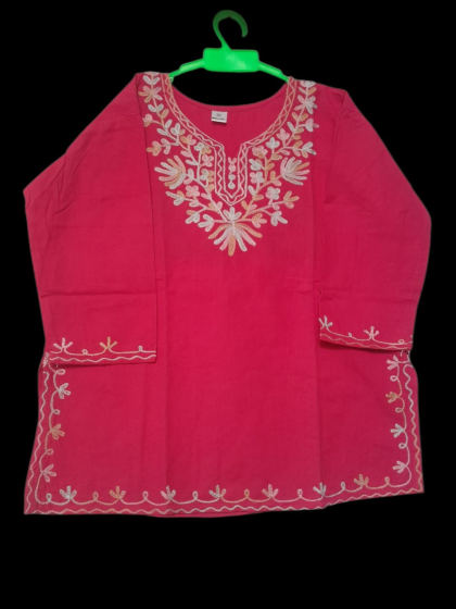 Baby emborided pure cotton kurti