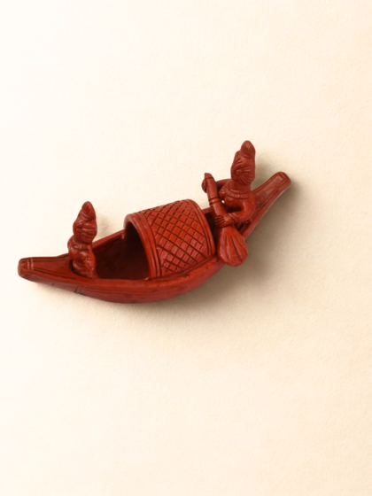Terracotta decorative boat
