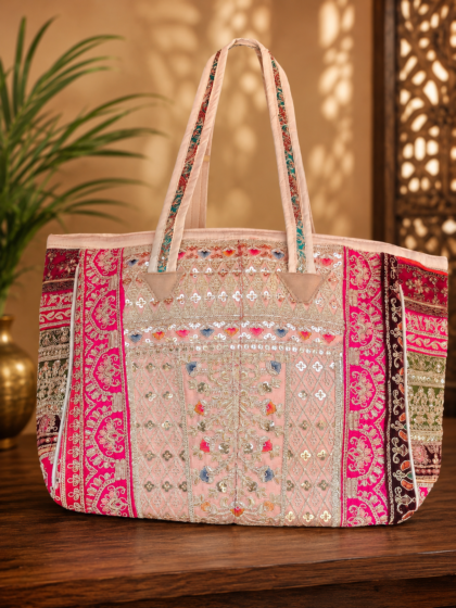 Handcrafted Multicoloured Embroidered Shoulder Bag