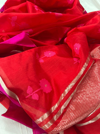 chanderi handloom  silk saree
