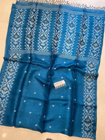 Pure tussar saree with blouse piece 