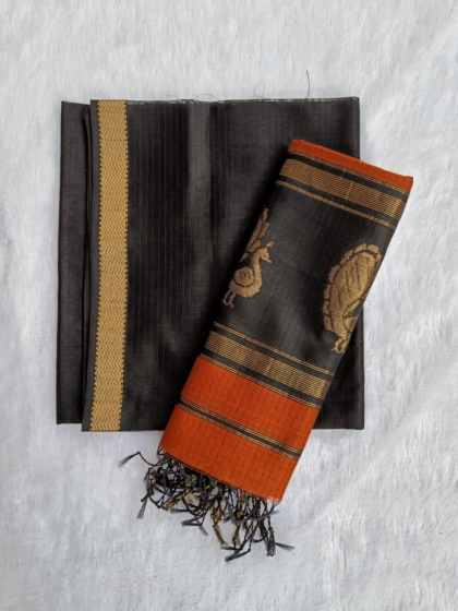 Cotton saree with blouse piece 