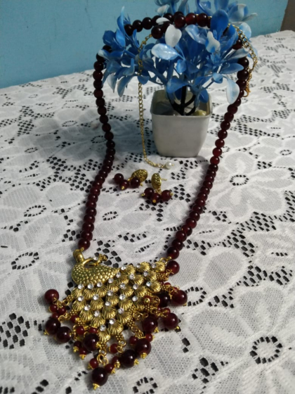Peacock pendant necklace 