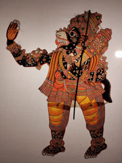 Handcrafted Jambavan Leather Puppet | 4 x 2.5 Feet