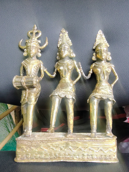 Handcrafted Mariya Dance Bastar Tribal Art | 14x18 inch