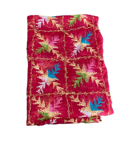 Multi Colour Pure Chionn Phulkari Dupatta