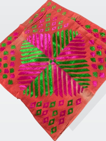 Pure Cotton  Embroidery Cushion 