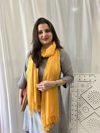 Bandhani Tye Dye Woollen Stole