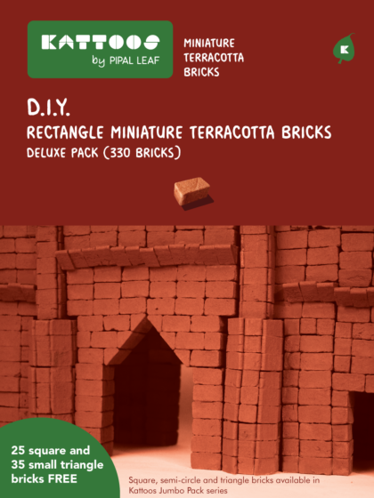 DIY Miniature Terracotta Bricks | Rectangle Shape