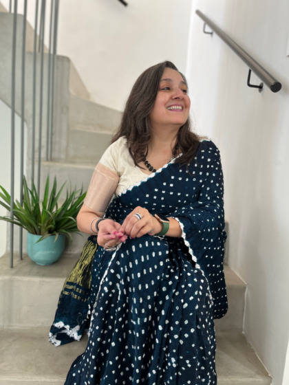 Bandhani Gajji Silk Saree