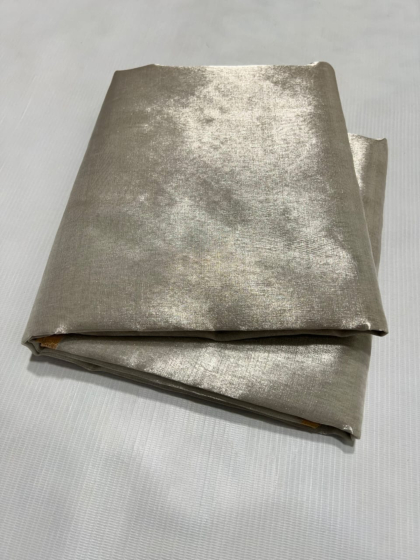 Handloom Chanderi Saree | Silver | 6.25 Mtrs